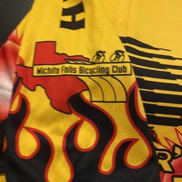 Hotter'n Hell Hundred Louis Garneau SS 3/4 Zip Cycling Jersey XXL B12-14 - Picture 3 of 4